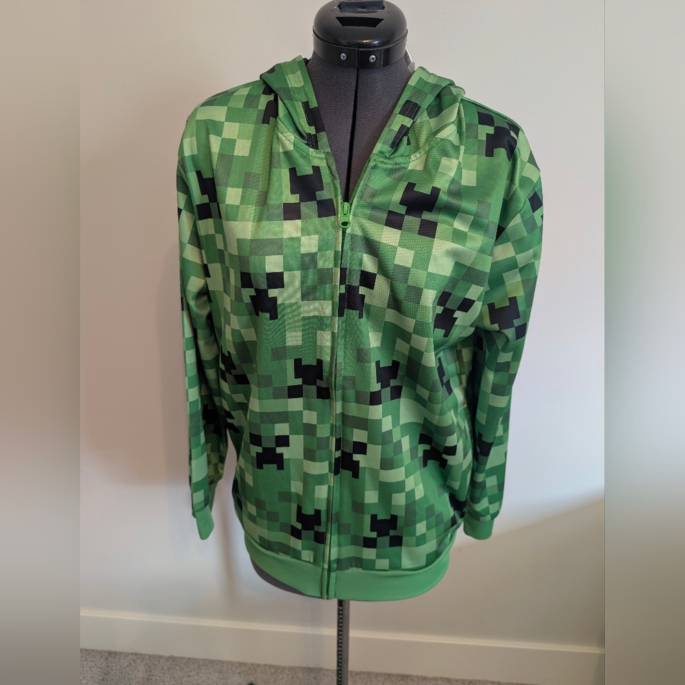 Minecraft Zip Up Youth Hoodie